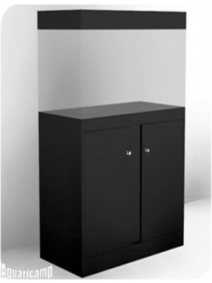 Móvel para aquário 90x30 com 2 portas em MDF PRETO