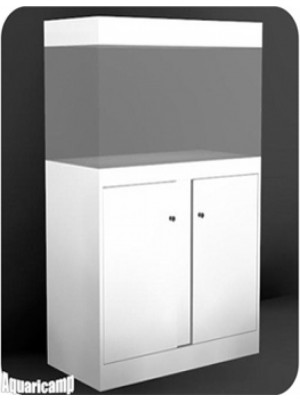 Móvel para aquário 100x35 com 2 portas em MDF BRANCO