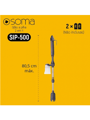 Sifão A Pilha Soma Sip-500 