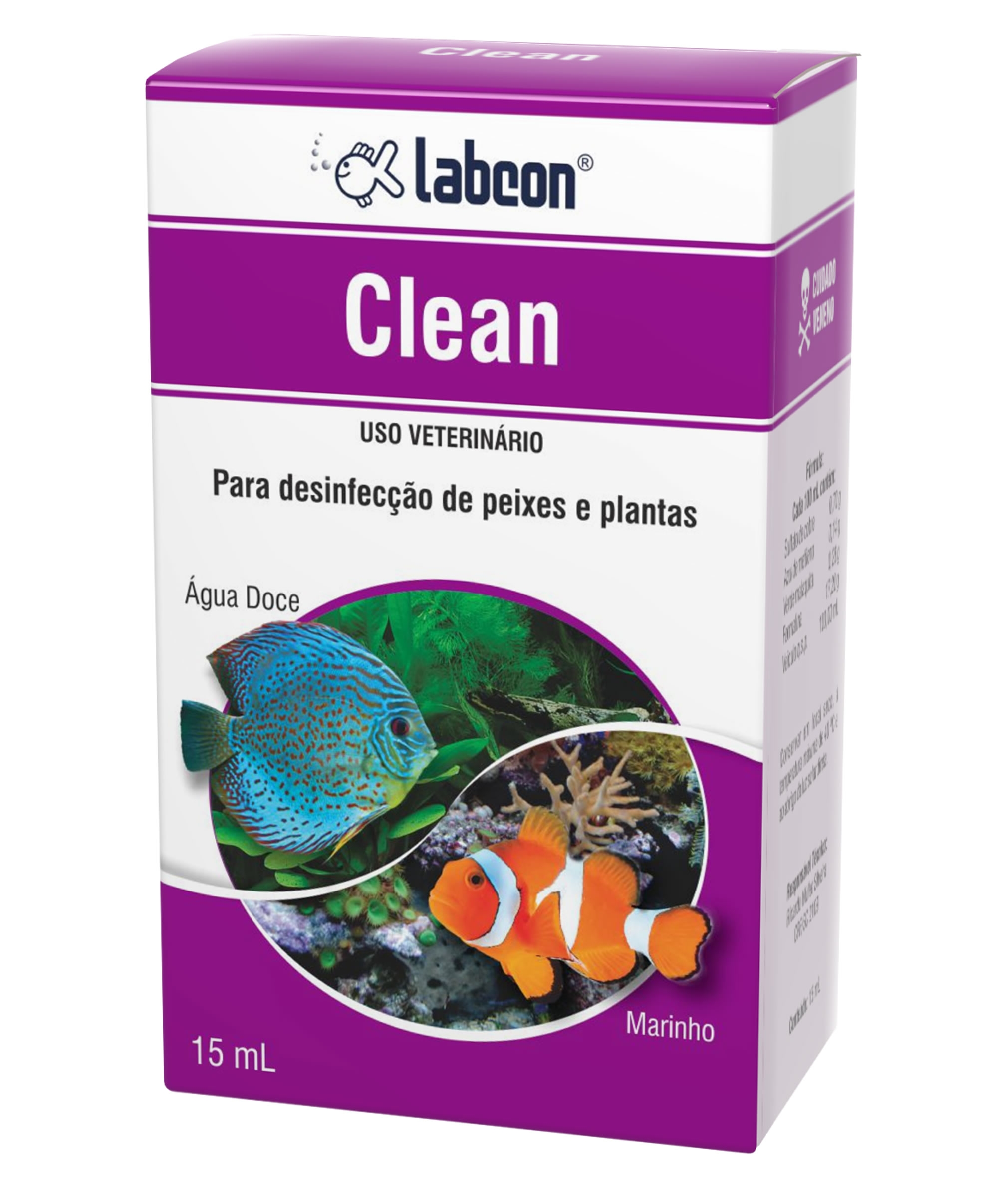 Labcon Clean 15 ml | Aquaricamp Loja de Aquários
