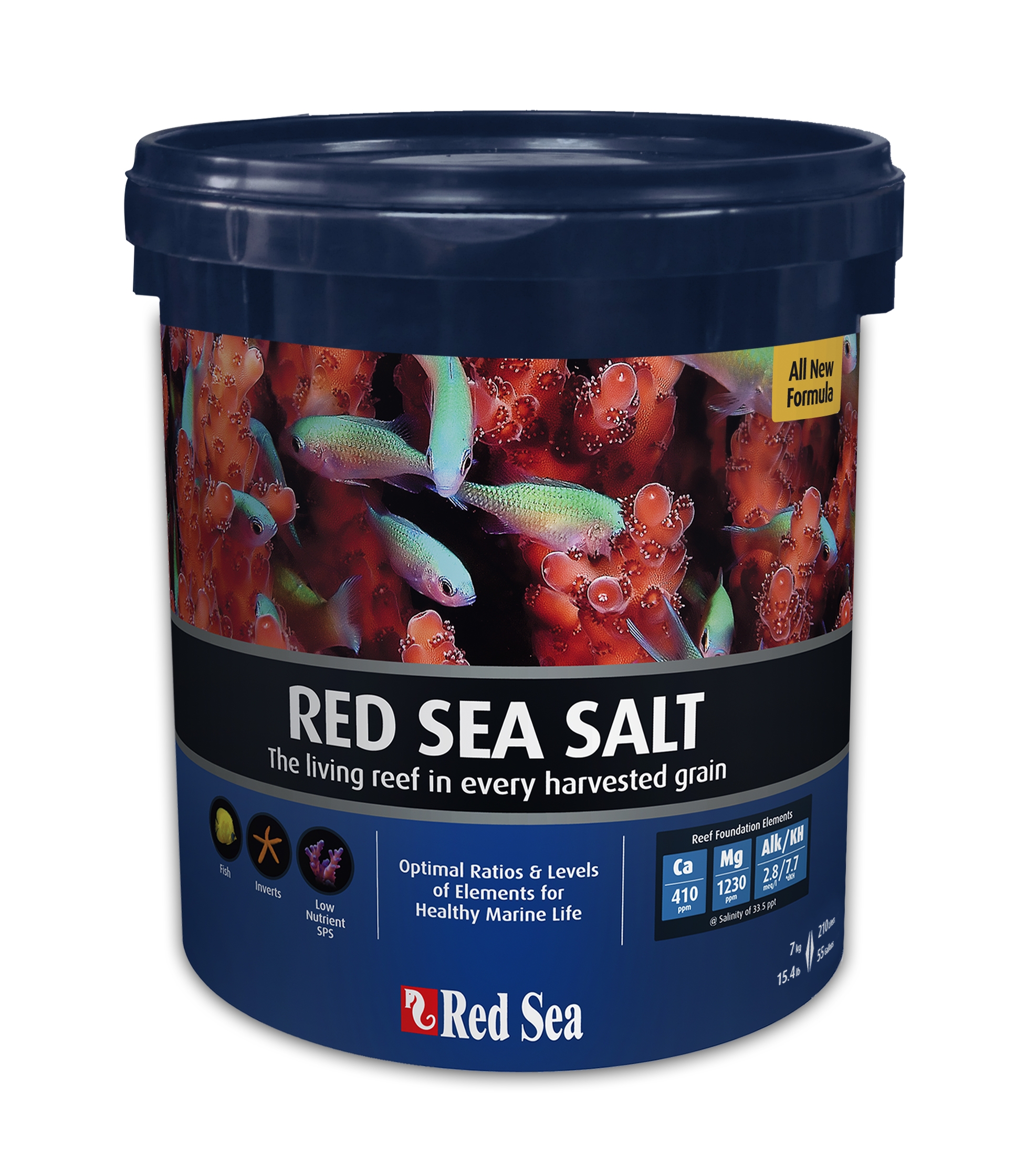 海水魚用品 Red Sea RED SEA SALT 8KH 22kg Red Sea Salt 22 Kg (660L) Balde | Aquaricamp Loja de Aquários